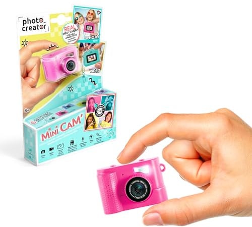 Canal Toys - Photo Creator - Mini-Digitalkamera & Videokamera für Kinder - 14 Filter - Blitz + Mikrofon - 6 Modelle - kompakt & leicht - 1GB Micro-SD & USB-C-Kabel - Reisegröße ab 8 Jahren - CLK 061