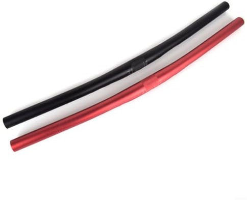 Gerader Fahrradlenker mit 25,4 mm Einbaudurchmesser, leichte Aluminiumkonstruktion (schwarz, 580 mm)