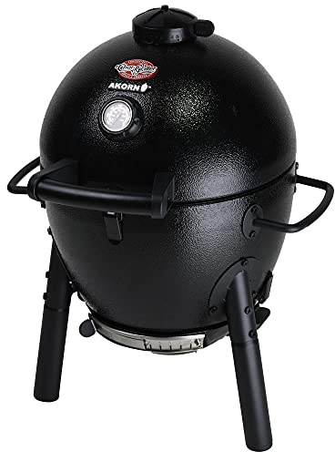 Char-Griller E6714 AKORN Jr. Kamado, Asche Tragbarer Holzkohlegrill