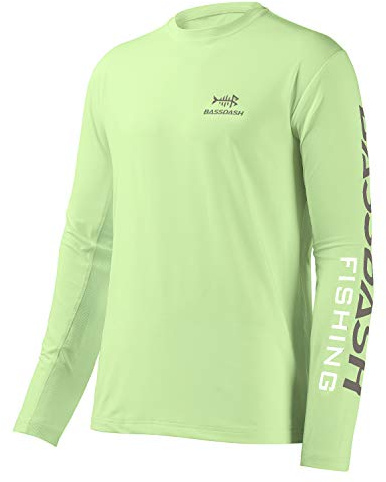 Bassdash Angeln T-Shirt Fishing Langarm Wasser UPF 50+ Shirt Rashguard Angelbekleidung UV Sonnenschutz
