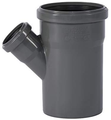Ostendorf DN110 45° HTsafe HT Abzweig, Grau dn110/50/45 grad