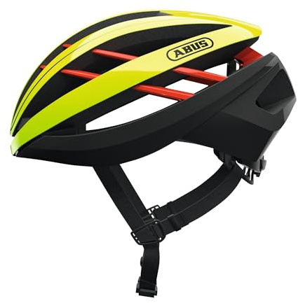 ABUS Rennradhelm Aventor - Fahrradhelm für professionellen Radsport - Gute Ventilationseigenschaften - für Damen und Herren - Gelb, Größe S