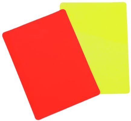 Rote Schiedsrichterkarten – gelbe Schiedsrichterkarten | PVC-Fußball-Schiedsrichterkarte Schiedsrichter-Karte | Fußballspiel | Fußball-Schiedsrichter-Set | Ausrüstung für wasserdichtes Set