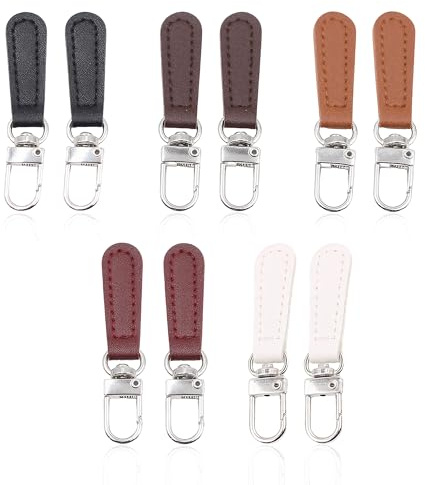 Reißverschluss-Zipper Ersatz 10 Stück, reissverschluss zipper ersatz aus Metall, zipper für reißverschluss universal für Jacken, Taschen and Koffer, reißverschluss anhänger zur schnellen Reparatur