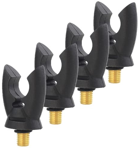Hirisi Tackle 4 x Karpfenangeln Rutenauflage Kopf Gummi Greifer für alle Rutenhalter Karpfen Grobe Angeln Zubehör (4 Stück)