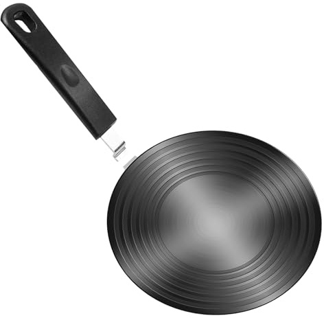 Induction Adapter, 24cm Induktion Adapterplatte mit Abnehmbarem Griff, Induktionsadapter für die Verwendung von Kochgschirr auf Induktion (Schwarz)