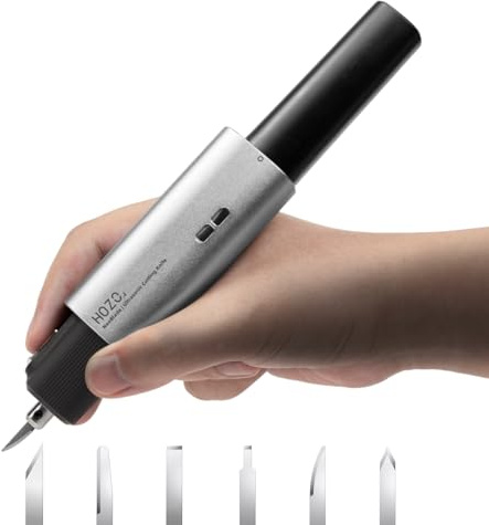 HOZO NeoBlade Wireless Ultrasonic Cutter – 40kHz Vibration & 40W Auto Power, Austauschbarer Akku, Turbo-Kühlung, 2 Schneidemodi – Für 3D-Druck, Holzarbeiten, Prototyping & Modellbau