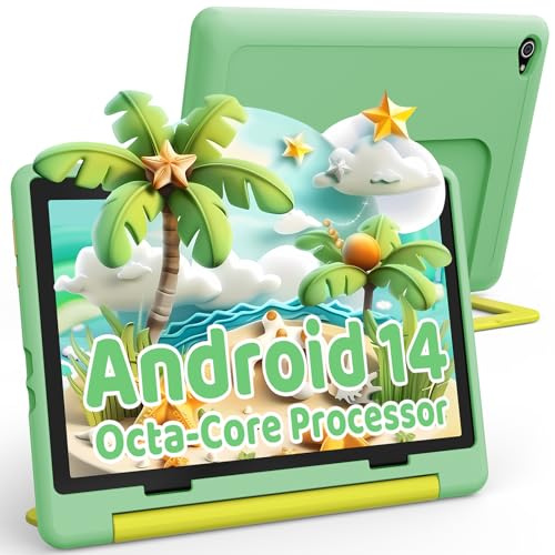 Ainmel Android Kinder Tablet, Tablet für Kinder, 8GB+64GB (128 GB Expand), Kindersteuerung, Software für Kinder vorinstalliert, Dual-Kamera
