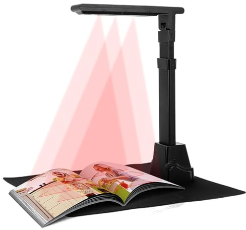 11MP Tragbar Dokumentkamera, Professioneller Buchscanner und Scanner, Dokumentscanner A3/A4 Dokumentenkamera Schneller Scanner, Größe Erfassen, OCR SCA-nner Visualizer für Windows & macOS Verfügbar