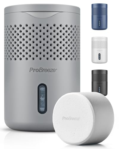 Pro Breeze Osmo Luftentfeuchter – Geräuschlos & Nachfüllbar - Raumentfeuchter für Zuhause, Schlafzimmer, Kleiderschrank, Auto – Mini Luftentfeuchter ohne Strom - 700g Tablette (bis zu 100 Tage)