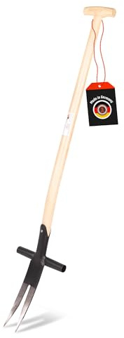 SHW-FIRE Ampferstecher 95cm - Geschmiedeter Stahl für die Unkrautbekämpfung | Made in Germany | Für Unkrautentfernung im Garten | Präzises Ausstechen von Ampfern und Unkraut | Schmiedequalität