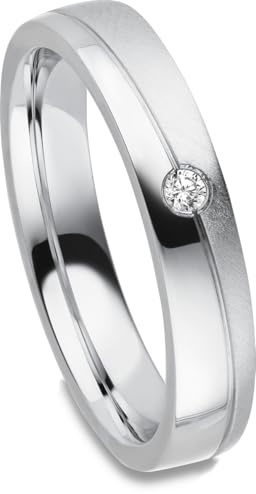 Kolibri Rings Damenring Zirkonia Stein 925 Sterling Silber Ring Ehering Verlobungsring Partnerring Freundschaftsring - Inkl. Gravur und Etui
