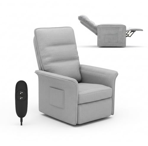 FLEXISPOT Elektrisch Relaxsessel - Verstellbarer TV Sessel, Fernsehsessel mit liegefunktion, 105° -155° verstellbare Rückenlehne – Relax Sessel，ergonomisch (Lichtgrau)