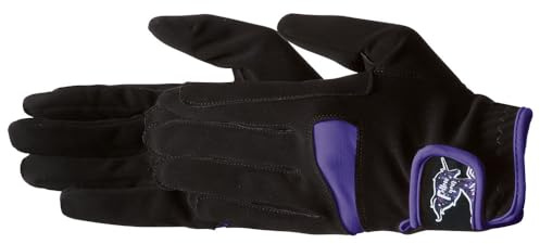 PFIFF 102534 Reithandschuh Unicorn für Kinder, Kinderreithandschuh, zweifarbiger Handschuh mit Klettverschluss