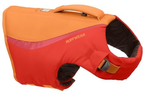 Ruffwear Float Coat Hundejacke, Auftrieb und Auftrieb, Hundeweste für sicheres Schwimmen, Bootfahren, Wassersport, Red Sumac, Large