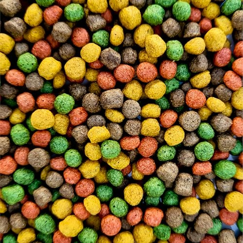 Multi-Mix Koifutter 6mm (5kg) - Der 4 Sorten Futtermix für Koi und Teichfische für ausgewogene Fisch-Ernährung mit Lachsöl, Spirulina, Astaxanthin und Wheatgerm