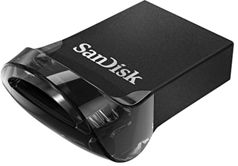 SANDISK Ultra Fit USB Type-A Flash-Laufwerk 32 GB (Für Laptops, Spielkonsolen und Auto-Audiosysteme, Plug-and-Stay, 130 MB/s Lesen, RescuePRO Deluxe Software) im 3er Pack