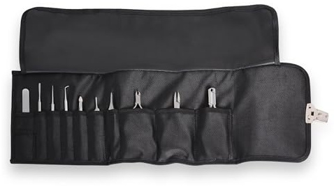 Fußpflege Etui - Podologie Aufbewahrungs Tasche Leer-Maniküre&Pediküre Kosmetik Instrumente Tasche (Etui mit Knopf)