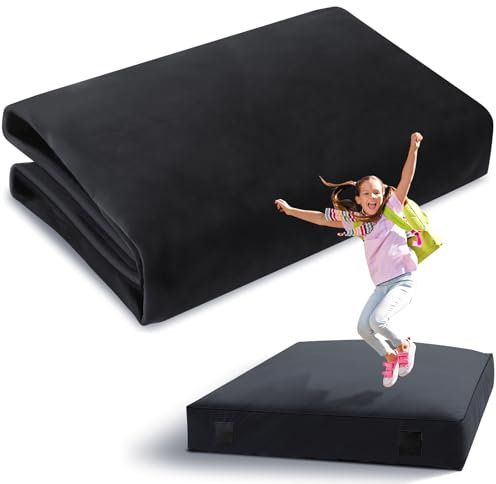 Maasechs Sturzpads für Kinder, 152 x 150 cm oder 90 x 120 cm, Dunkelgrau