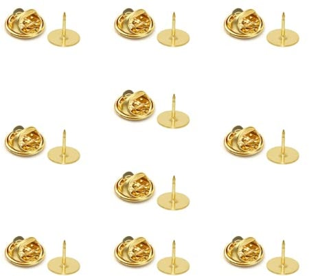 Schmetterling Pin Clutch, 10 Stück Verschlüsse Butterfly Clips Pin, Schmetterling Kupplung, für DIY, Krawatten, Jacken, Hüte, Taschen