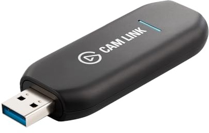 Elgato Cam Link 4K – externe Capture Card für DSLR-Camcorder, als Webcam, Meetings, Streams, Aufnahmen in 1080p60 oder 4K30-4K60, einfache Verbindung mit OBS,Zoom,Discord, HDMI zu USB 3.0, PC,Mac,iPad