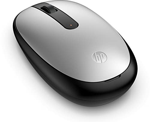 HP 240 Bluetooth‑Maus, kabellose Maus, Bluetooth 5.1, optischer Sensor bis 1600 DPI, beidhändiges Design, bis zu 24 Monate Batterielaufzeit, Pike Silver