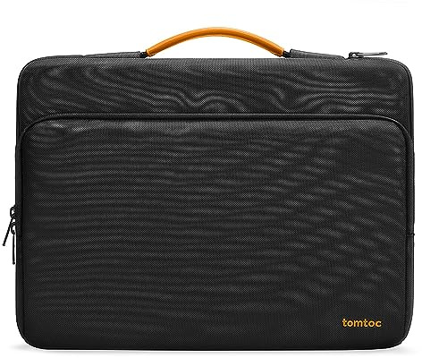 tomtoc Laptoptasche kompatibel mit 14 MacBook Pro M5 Pro/A3426 MacBook Pro M5 Max/A3427 2026, M4/M3/M2/M1 A3434 A3112 A3401 & 13,8 Surface 7, 360° Schutz Hülle, spritzwassergeschützt & stoßdämpfend