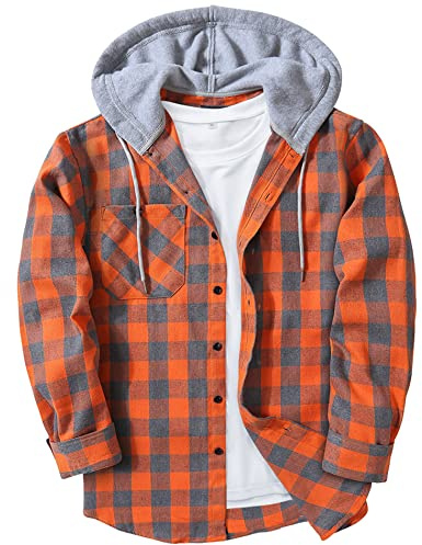 SwissWell Flanellhemd Herren Kariertes Hemd Langarm Holzfällerhemd Casual Button Down Freizeithemd mit Brusttasche