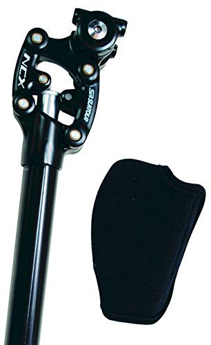 Sattelstütze Gefedert SR Suntour SP12-NCX 100kg-120kg - 350mm Länge, mit Neoprenschutz, Fahrrad Sattelstütze (Ø 30,9mm)