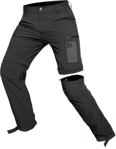Hiauspor Herren Zip Off Wanderhose 3-in-1 Trekkinghose