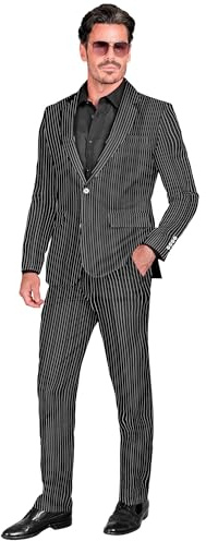 W WIDMANN MILANO Party Fashion Designer Anzug Mr. Sparkling Black 2-TLG. | Schwarz Mehrfarbig - Herren Kostüm