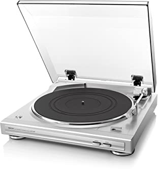 Denon DP-29F Plattenspieler, vollautomatisch, Riemenantrieb, integrierter Phono-Equalizer, MM-Tonabnehmer - Silber