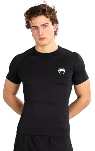 Venum, Contender Kurzarm Rashguard, Herren, L, Schwarz/Weiß