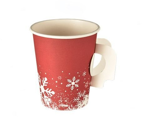 PAPSTAR 85494-200 St. Papp-Trinkbecher Winter Time, 0,2 l