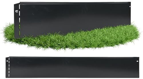 GartenAZ Rasenkante anthrazit 103x20cm, Nutzlänge 1 m | Flexible Rasenbegrenzung aus Metall, beschichtet & feuerverzinkt, Rasen- & Beetabgrenzung, Beeteinfassung, robust & langlebig