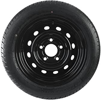 Verstärktes Rad für Anhänger 195/50 R13C 104/101N mit schwarzer UNITRAILER Stahlfelge 5,5Jx13 H2 5x112 ET30 – 13 Zoll Komplettrad bis 900 kg für Anhaenger und Wohnwagen