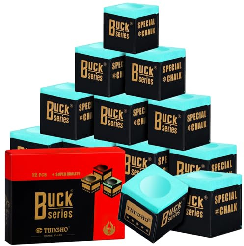 TRIITECH Billardkreide, Billard Queue Kreide, 12 Stück Billard Chalk für präzises Spiel