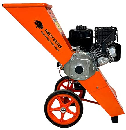 Forest Master Compact FM6DD-MUL 6HP Benzin-Holzhäcksler Häcksler Mulcher Für alle Gartenabfälle, selbstfüttert Späne Holz bis 50 mm