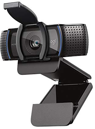 Logitech C920s HD PRO Webcam, Full-HD 1080p, 78° Blickfeld, Autofokus, Belichtungskorrektur, USB-Anschluss, Abdeckblende, Für Skype, FaceTime, Hangouts,etc., PC/Mac/ChromeOS/Android/Xbox One -Schwarz