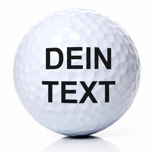 Golfball mit Gravur Wunschtext für Golfspieler/in Lasergravur Dein Text personalisiert Golfsport Dein Text Personalisieren Staffelpreise für 3, 6, 10 oder 50 Wilson Ultra Golfbälle