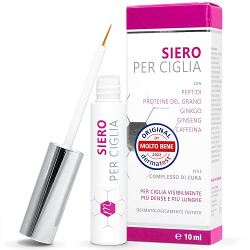 Testsieger 2025: Hormonfreies Wimpernserum 10ml mit Hyaluron, Kollagen, Peptiden, Weizenprotein – Wimpernserum ohne Hormone schützt und kräftigt die Wimpern. Mit Aloe-Vera, Ginseng und Panthenol.