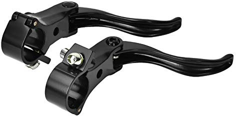 BOROCO Fahrradbremshebel, 1 Paar 24 mm Rennrad-Bremshebel aus Aluminiumlegierung, Zubehör für Fahrradbremshebel-Set (Schwarz)