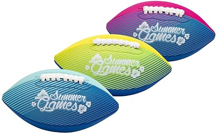 SUMMER GAMES Neopren-Football, 26 cm, Wasserfest, Bunt, Farbauswahl Nicht möglich