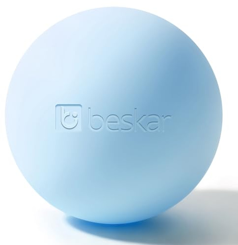 Massage Lacrosse Bälle für Myofasziale Entspannung, Triggerpunkttherapie und Yogatherapie, Fußmassageball zur Linderung von Plantarfasziitis Bleu