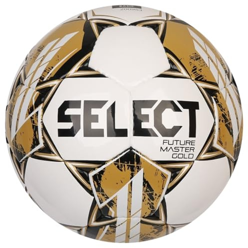 Select Futsal Master Gold FIFA Basic Ball Master WHT-Gold, Unisex Footballs, White, 4 EU