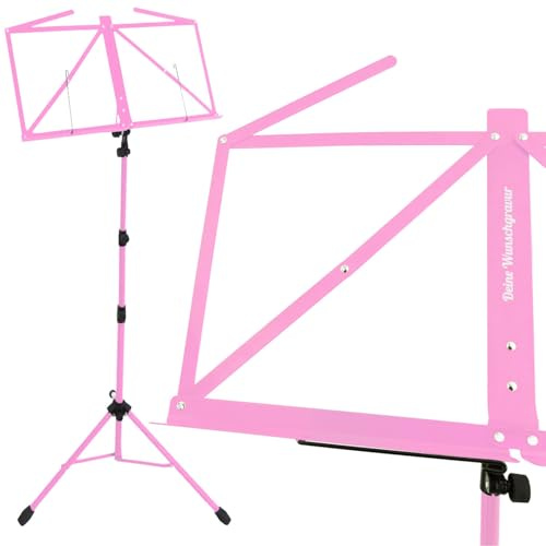 keepdrum MUS3PK Notenständer Pink mit personalisierter Gravur | mit personalisierter Gravur