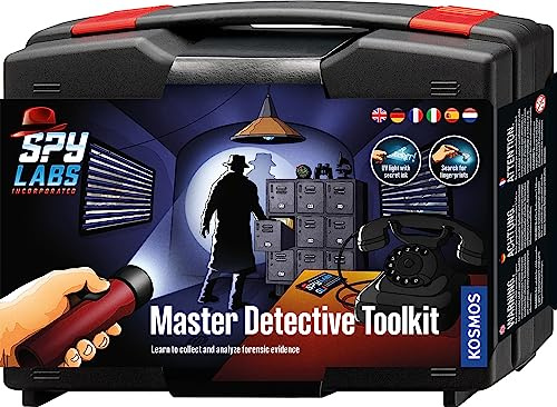 KOSMOS Spy Labs Incorporated Detective Toolkit | Detective case, Detective Toys for Children from 8 Years with Utensils and Professional Tips, Multilingual Instructions