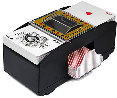 Clenp Automatischer Karten-Shuffler, Brettspiel-Spielkarten Elektrischer Automatischer Poker-Shuffler-Shuffler