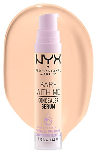 NYX Professional Makeup Abdeckendes Serum mit natürlichem Finish und mittlerer Deckkraft, Bare With Me Concealer Serum, Fair, 9,6 ml