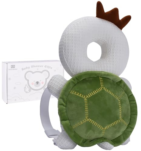 Bebamour Baby Kopfschutz Sit Me Up Sitz Kleinkind Walking Kopfschutz Sicherheit Pads, einstellbare Säugling Kissen Rucksack für Walkers,Turtle